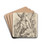 Four Soldiers, One with Flag by Salvator Rosa Drink Coasters - set of 4