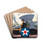 Join the air service. Give 'er the gun by Warren Keith Drink Coasters - set of 4