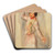 Danseuse aux castagnettes by Pierre-Auguste Renoir Art Drink Coaster set