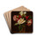 Still Life with Roses and Fuchsia by George Cochran Lambdin Drink Coasters - set of 4 Still Life with Roses and Fuchsia by George Cochran Lambdin Drink Coasters - set of 4