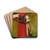 Peasant woman, back view, sketch by Wodzimierz Tetmajer Drink Coasters - set of 4