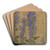 Delphinium by Hannah Borger Overbeck Art Drink Coaster set