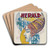 Herald- 1896 by Charles Wright Art Drink Coaster set