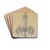 Chandelier by Simon Weiss Drink Coasters - set of 4