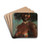 Portrait of a Young Woman In Bust by Carlos Abascal Drink Coasters - set of 4 Portrait of a Young Woman In Bust by Carlos Abascal Drink Coasters - set of 4
