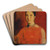 Mdchen in rotem Kleid by Franz Rumpler Art Drink Coaster set