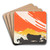 The Covered Wagon by Eric Rohman Art Drink Coaster set The Covered Wagon by Eric Rohman Art Drink Coaster set