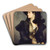 Portrait Of A Lady by Hans Makart Art Drink Coaster set