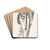 Portret van een onbekende vrouw by Leo Gestel Drink Coasters - set of 4