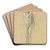 Akt eines kleinen Mdchens by Gustav Klimt Art Drink Coaster set