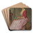 The Lace Maker by Charles Amable Lenoir Art Drink Coaster set The Lace Maker by Charles Amable Lenoir Art Drink Coaster set