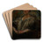 Portrait of Julia Ginzberg by Olga Boznanska Art Drink Coaster set