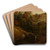 Waterfall by Ludwig Willroider Art Drink Coaster set