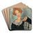 Woman with Red Hair by Amedeo Modigliani Art Drink Coaster set