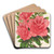 Azalea (indica, hybrida) William Bull by Charles Antoine Lemaire Art Drink Coaster set