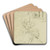 Two compositional studies of a lion hunt by Thodore Gricault Art Drink Coaster set Two compositional studies of a lion hunt by Thodore Gricault Art Drink Coaster set