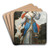 Portrait of a Lady As Diana by Claude Deruet and workshop Art Drink Coaster set Portrait of a Lady As Diana by Claude Deruet and workshop Art Drink Coaster set