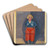 Ohne Titel (Frauenfigur) by Karl Wiener Art Drink Coaster set