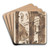 Architectural Capriccio; Courtyard of a Palace by Francesco Guardi Art Drink Coaster set