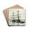Boats in a harbour by Joaqun Sorolla Drink Coasters - set of 4