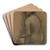 Femme nue assise de dos by Pierre Puvis de Chavannes Art Drink Coaster set Femme nue assise de dos by Pierre Puvis de Chavannes Art Drink Coaster set