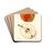 Pyrus communis: Kieffer by Deborah Griscom Passmore Drink Coasters - set of 4