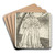 Vrouw met waaier by Lucien Pissarro Art Drink Coaster set