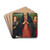The Christ Child Worshipped by Mary by Antonio Solario Drink Coasters - set of 4