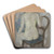 Nude on chair by August Macke Art Drink Coaster set