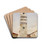 Cathedral Tower, Pistoia, Italy by Cass Gilbert Drink Coasters - set of 4