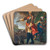 Prinz Eugen von Savoyen als Feldherr by Johann Gottfried Auerbach Art Drink Coaster set Prinz Eugen von Savoyen als Feldherr by Johann Gottfried Auerbach Art Drink Coaster set