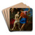 Venus and Adonis by Nicolas Mignard Art Drink Coaster set