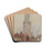Tower of the Cathedral of Utrecht, Holland by Cass Gilbert Drink Coasters - set of 4