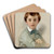 Portrait of Philippe-Grgoire Delaroche, the Artists YoungerSon by Paul Delaroche Art Drink Coaster set