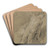 Male Nude Seated on Rocks by Louis de Boullogne the Younger Art Drink Coaster set