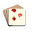 Fragaria: Meeks by Bertha Heiges Drink Coasters - set of 4