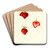 Fragaria: Meeks by Bertha Heiges Art Drink Coaster set