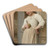 Yvonne Sur Le Pas De La Porte by William Bouguereau Art Drink Coaster set