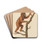 Le Jocko by Jean-Baptiste Audebert Drink Coasters - set of 4