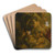 Death, assumption and coronation of the Virgin by Cornelis Schut Art Drink Coaster set