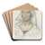 Portret van een vrouw met hoofddoek by Richard Nicolas Roland Holst Art Drink Coaster set