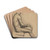 Homme nu by Paul Czanne Drink Coasters - set of 4