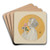 Jeune femme  la rose by Carlos Schwabe Art Drink Coaster set