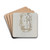 Figuren op een podium by Marius Bauer Drink Coasters - set of 4