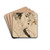 Hoofd van mevr. Osieck by Isaac Israls Drink Coasters - set of 4