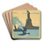 Statue of Liberty by Rachael Robinson Elmer Art Drink Coaster set
