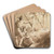 Allegory by Charles Abraham Chasselat Art Drink Coaster set Allegory by Charles Abraham Chasselat Art Drink Coaster set