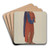 Wooden Figure by Carl Strehlau Art Drink Coaster set Wooden Figure by Carl Strehlau Art Drink Coaster set