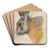 Hasenkopf by Hans Hug Kluber Art Drink Coaster set