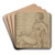 Portrait of Sir Sidney Smith in the Temple Prison by Philippe-Auguste Hennequin Art Drink Coaster set Portrait of Sir Sidney Smith in the Temple Prison by Philippe-Auguste Hennequin Art Drink Coaster set